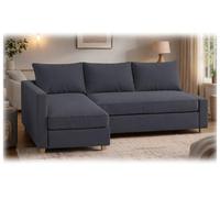 HomeTown Market Funda de Repuesto Duradera para sofá Friheten, Compatible for IKEA Friheten Funda seccional de Esquina para sofá Cama. ¡Solo Fundas de sofá (Poliéster Gris Oscuro Derecha Mas Larga)