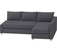 HomeTown Market Funda de Repuesto Duradera para sofá Friheten, Compatible for IKEA Friheten Funda seccional de Esquina para sofá Cama. ¡Solo Fundas de sofá (Poliéster Gris Oscuro Izquierda Mas Larga)