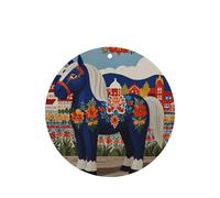 Hometown of the Dala Horse - Juego de 4 tarjetas aromáticas colgantes para armario, baño, coche, ambientadores de larga duración