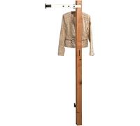 HomeTrends4You 739022 - Perchero, 48 x 190 x 35 cm, Madera de Roble Maciza barnizada