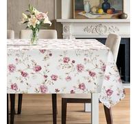 hometrixx Primavera Mantel Mesa Rectangular Flores Rosa Dorada 152x304cm