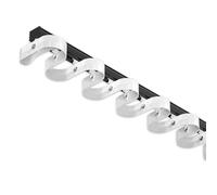 HOMEty - Juego de rieles de techo ondulados para divisor de habitación, riel de cortinas onduladas con cinta adhesiva para montaje en pared/techo, ideal para sala de estar y dormitorio, 150 cm, color