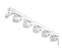 HOMEty - Juego de rieles ondulados para cortinas onduladas con cinta de montaje de 6.6 pies, montaje en techo/pared para divisor de habitación, sala de estar, dormitorio, color blanco
