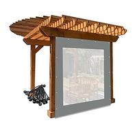 HOMEty - Lona impermeable para exteriores con ojales, panel de lona de PVC para cobertura resistente a la intemperie, ideal para patio, porche, cenador, jardín y camping