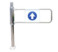 HOMEty - Puerta de entrada de tienda de 50 x 103 cm, con mecanismo de cierre automático, puerta de acceso peatonal para almacén, duradera y diseño