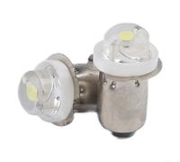 HomeVortex 2 bombillas LED P13.5S de 3 V, 4.5 V, 6 V, 0.5 W, 6000 K, luz blanca fría, lámpara de repuesto para linterna de camping al aire libre (3 V)