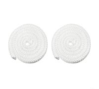 HomeVortex 2 cuerdas de sellado de fibra de vidrio para puerta de estufa, junta de 78 pulgadas de alto para chimenea de leña, reemplazo de puerta de caldera y horno, 6/8/10/12 mm (10 mm)