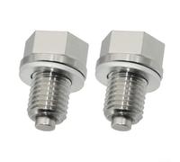 HomeVortex 2 piezas de drenaje magnético de aceite de motor M12 x 1.5, con junta, perno de sumidero de acero inoxidable mejorado, para una mejor circulación de aceite y captura de desechos, color