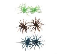 HomeVortex 20 aparejos de pesca de carpa, con ganchos rectos de púas y aguja de cebo de silicona, acero de alto carbono resistente al óxido, para pesca de estilo, negro (marrón, azul y verde)