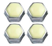 HomeVortex 4 piezas de bloqueo de dirección tuerca de tope de perno de montaje para Nissan Navara D22 1998-2006 piezas de repuesto de metal plateado 40039-2S610