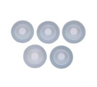 HomeVortex 5 juntas de tapa de silicona para vasos de viaje, botellas de vacío, repuesto de pieza de sellado de taza de agua a prueba de fugas, blanco, tamaño estándar (B)