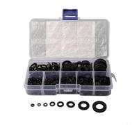 HomeVortex 500pcs Nylon Arandelas Surtido M2-M10 Planas Aislantes Planas Arandelas Kit Sin Corrosión para Eléctrico Automotriz Marina Industrial Fijaciones