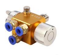 HomeVortex A-100 Boquilla de pulverización automática, para máquinas blíster, herramienta reguladora de presión de aire de acero inoxidable, para soldadura por onda, pieza de pulverización de pintura