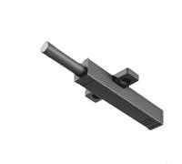HomeVortex Abridor de puerta magnético de empuje para abrir, con pestillo de resorte 48N, para armarios sin manija, armarios y caravanas, mecanismo de rebote de aleación de aluminio, negro (gris)
