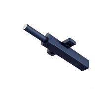 HomeVortex Abridor de puerta magnético de empuje para abrir, con pestillo de resorte 48N, para gabinetes sin manijas, armarios y caravanas, mecanismo de rebote de aleación de aluminio, negro (azul)