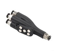 HomeVortex Adaptador PTFE 4 en 1 para laboratorio Bambu, conector de tubo ABS con inserciones de metal para X1C, X1E, P1P, A1 para MINI, soporta TPU95A y expansión de tubería de filamento de carbono