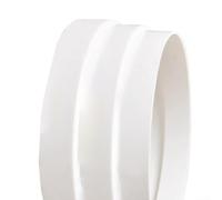 HomeVortex Adaptador reductor de conducto de PVC para campana extractora de ventilación ABS Conector de tubo de plástico Cinta de abrazadera cortable Step-Down Fitting Sistemas de flujo de aire de