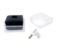 HomeVortex Aguja de repuesto para Pickering TLE TLC DLC ES2404, compatible con D71 L720 EE, cartucho de montaje P para tocadiscos de vinilo LP, color blanco