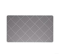 HomeVortex Alfombrilla de ducha antideslizante, alfombra de baño de masaje antideslizante con PVC de secado rápido, alfombra de baño resistente al agua para bañera y puesta, gris 60 x 90 cm (50 x 80