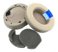HomeVortex Almohadillas de repuesto para Sony MDR-1000X WH-1000XM2 XM3 XM4 XM5, cojines de piel de proteína premium, con acolchado de algodón, fundas negras suaves (N)