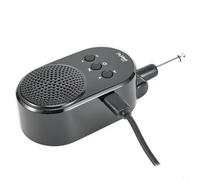 HomeVortex Amplificador recargable por USB de 5 W con 6,35 mm giratorio para bajo de guitarra eléctrica, batería de 850 mAh 4 horas de reproducción, tamaño de bolsillo negro