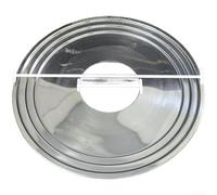 HomeVortex Anillo de acero inoxidable para vaporizadores de 18 a 30 cm, estante redondo multifuncional para albóndigas y bollos, herramienta de cocina de soporte estable, fácil de limpiar (D)