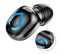 HomeVortex Auricular Único 8mm Driver Sonido Equilibrado Ligero 4G(Black) | para batería 10 horas, ajuste ergonómico, sonido para hifi, ligero 4g, para carga rápida 1h
