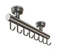 HomeVortex Barra de valet extraíble de 15 pulgadas para armarios, colgador deslizante de aluminio con ganchos 8/16, organizador de armario resistente de 25 libras de capacidad, estante telescópico