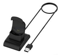 HomeVortex Base de carga, para reloj de golf TecTecTec ULT-G, estación de carga ABS en forma de T, con cable de 1 m, adaptador de viaje compacto, para accesorios de reloj de golf GPS, color negro