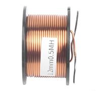 HomeVortex Bobina inductora de núcleo de aire de cobre 4N sin oxígeno, diámetro de alambre de 1,2 mm, 0,5 mH, resistencia 0,26R para cruce de audio, precisa para herida CNC, OD 50 mm