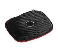HomeVortex Bolsa de almacenamiento de auriculares para KZ ZS10 Pro, ZSN, ED9, funda de piel sintética con cremallera y cordón, organizador portátil para auriculares y cables USB (negro)