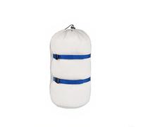 HomeVortex Bolsa de almacenamiento ultraligera de silnylon 20D resistente al agua con cordón para senderismo, camping, viajes, organizador de equipo al aire libre, color blanco, talla M (talla M)