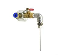 HomeVortex Boquilla de aguja de chorro de agua de aire de alta presión de acero inoxidable Spray de enfriamiento eficiente para equipos deportivos Juguetes de piscina Colchones de aire Ligero portátil