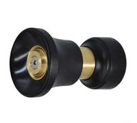 HomeVortex Boquilla de riego de jardín de alta presión, vara de manguera de metal ajustable para lavado de coches, riego de césped, limpieza resistente, para mangueras estándar de fácil ajuste, negro