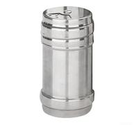 HomeVortex Botella mezcladora de condimentos de acero inoxidable, tapa extraíble, tarro de especias con agujeros de precisión para almacenamiento de condimentos de sal y pimienta, organizador de
