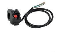 HomeVortex Botón de interruptor de manillar de motocicleta de 12 V, faro de aluminio y control de señal de giro, para motocicleta triciclo eléctrico, cableado ABS