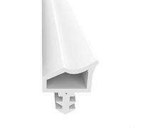 HomeVortex Burlete de goma para marco de puerta de 15 m, color blanco, para aislamiento acústico, a prueba de humedad, para fácil instalación, puertas delanteras de madera para cocina y baño