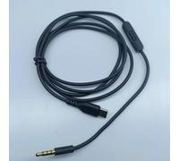 HomeVortex Cable de repuesto Headph de 1,5 m, para SOLO2.0 y 3.0 para mixr Studio, cable de audio chapado en oro tipo C a 3,5 mm, con núcleo de cobre esmaltado, cable negro ligero (negro)