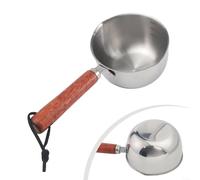 HomeVortex Cacera/salsa profesional de acero inoxidable, cacerola de aceite de acero inoxidable, olla de fusión pequeña, para inducción, cocinas de gas y eléctricas, saludable, acabado espejo y fácil