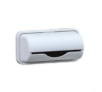 HomeVortex Caja de almacenamiento de bolsas de basura montada en la pared, dispensador de bolsas de basura de plástico PP para cocina, baño, inodoro, contenedor organizador compacto de basura, 6 x 3 x