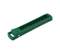 HomeVortex Caja organizadora de enchufes de plástico ABS con soporte de riel de clip para llaves de 1/4, 3/8, 1/2 pulgadas, almacenamiento seguro de ranura para mecánicos, electricistas y hogar de