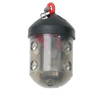 HomeVortex Cap Swim Feeder 30g Black Plastic Fishing Terminal Tackle for Maggots Groundbait River Match Angling For Easy Fill Basket 26x48mm (1pc)