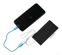 HomeVortex Cargador de panel solar monocristalino de 2 W con salida USB, módulo de alimentación portátil de 5 V para luces LED y ventiladores pequeños, diseño compacto de 120 x 60 mm para jardín y uso