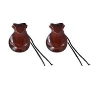 HomeVortex Castañuelas de madera para flamenco español, instrumento de percusión de mano para adultos principiantes, práctica de baile, actuaciones, clases de música y reuniones familiares (marrón)