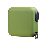 HomeVortex Cinta métrica autoblocante de 5 m, regla de acero impermeable, precisión de grado 1 para construcción, bricolaje, agarre ergonómico, verde (verde)