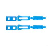 HomeVortex Clips de control de riego por goteo de 9,5 cm, abrazadera de flujo de agua ajustable para sistemas de invernadero, jardín, granja, a granel, 200 unidades, azul, rojo, fácil identificación