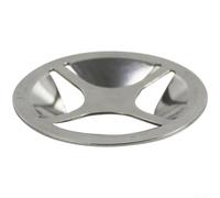 HomeVortex Colador de fregadero de acero inoxidable de 77 mm, malla de filtro de drenaje de cocina, con 4 agujeros grandes, pantalla de 1,5 mm de grosor resistente al óxido, para un flujo de agua