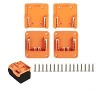HomeVortex Colgador de batería y herramientas para 18 V, estante de montaje en pared para taladro de iones de litio de 18 V, organizador de almacenamiento que ahorra espacio para taller de garaje, kit