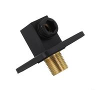 HomeVortex Conector de codo de salida de pared para manguera de ducha cuadrada de latón, ajuste roscado G1/2 para cabezales de ducha de mano y boquillas de pulverización de bañera, para baño doméstico