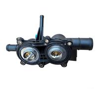 HomeVortex Conjunto de casa de termostato, para MG ZS 2017-2021, RX3, MG3, MG5 - OEM 10468080 10240734 10008730, pieza de repuesto de refrigeración de motor de plástico ABS negro